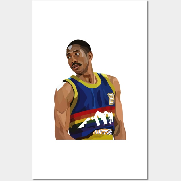 Alex English of the Denver Nuggets Wall Art by ActualFactual